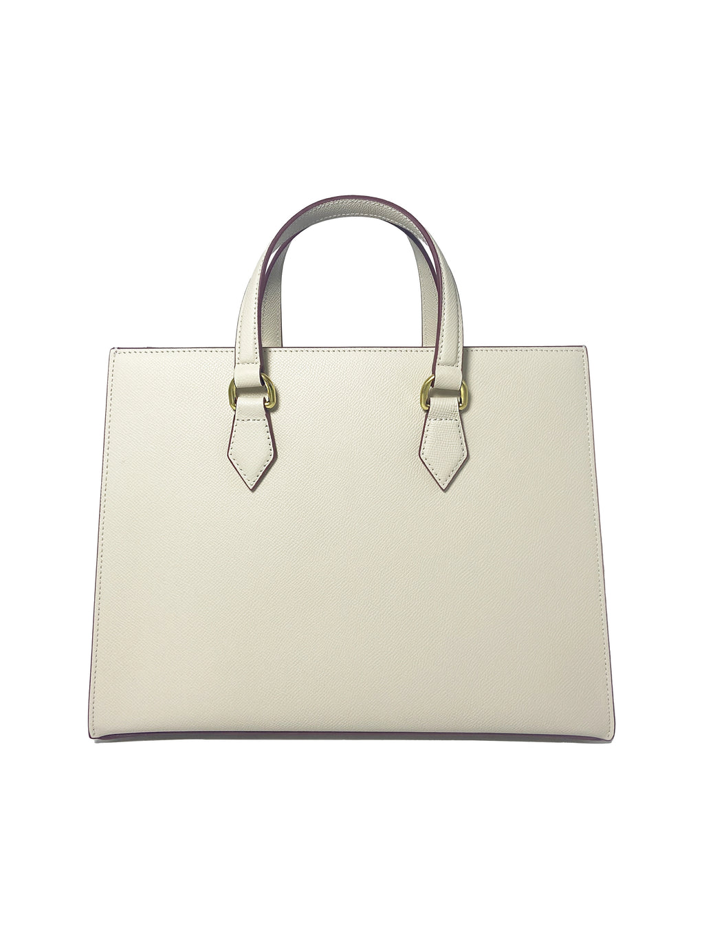 LUXE OPULENT TOTE HANDBAG | WHITE & WINE