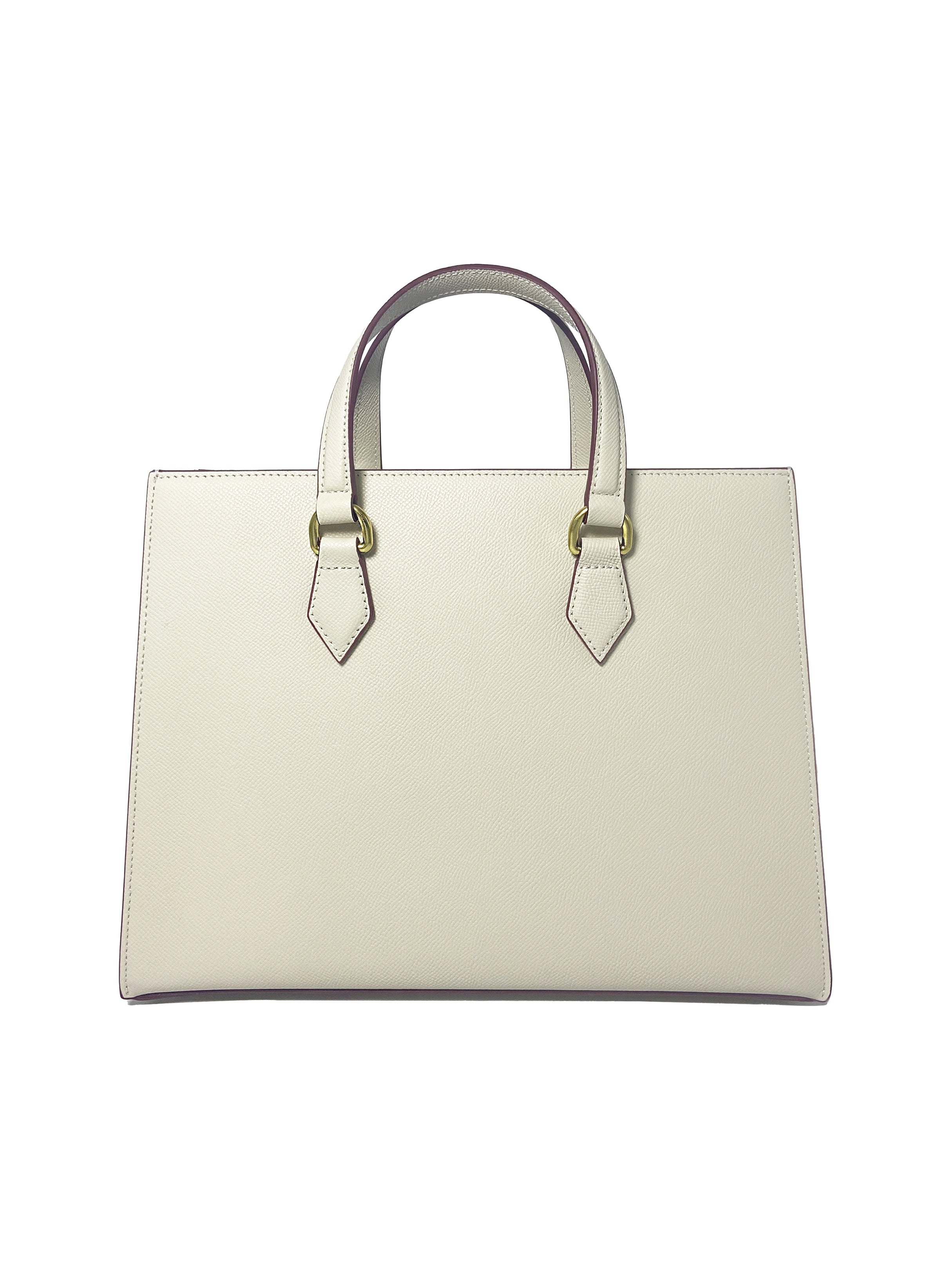 LUXE OPULENT TOTE HANDBAG | WHITE & WINE
