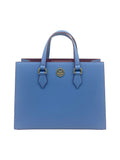 LUXE OPULENT TOTE HANDBAG | POWDER BLUE & WINE