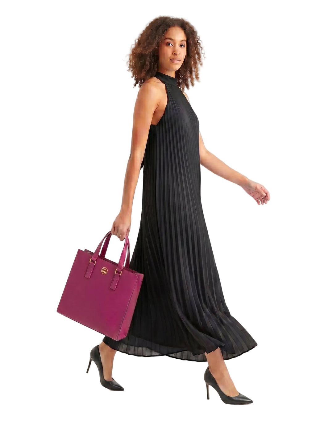 LUXE VELVET TOTE HANDBAG | RASPBERRY MAGENTA